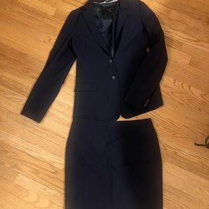 Banana Republic Navy Blue skirt suit